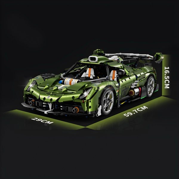 CHROME EDITION SWEDISH HYPERCAR | 3840PCS - Image 5