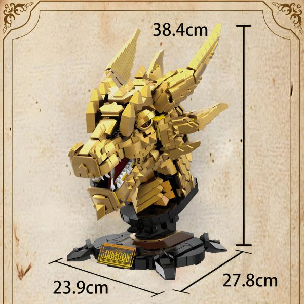 GOLD EDITION DRAGON HEAD | 2572PCS - Image 6