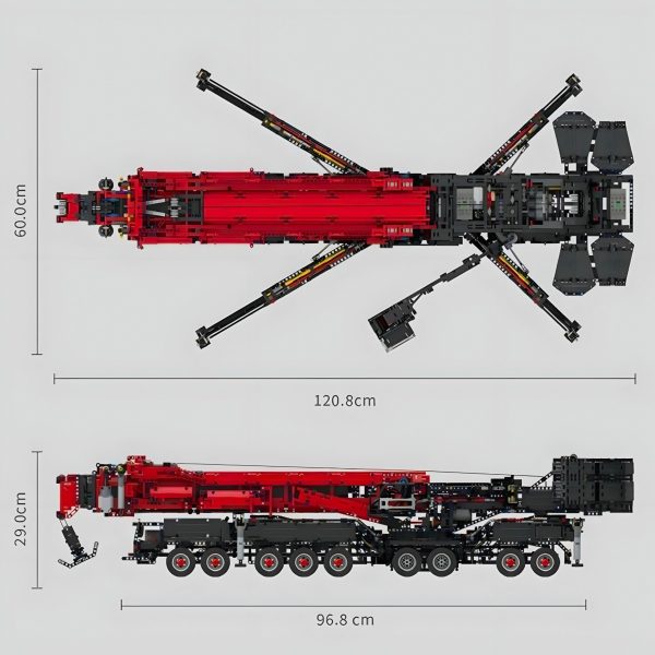 RED EDITION REMOTE CONTROLLED CRANE | 9178PCS - Image 12