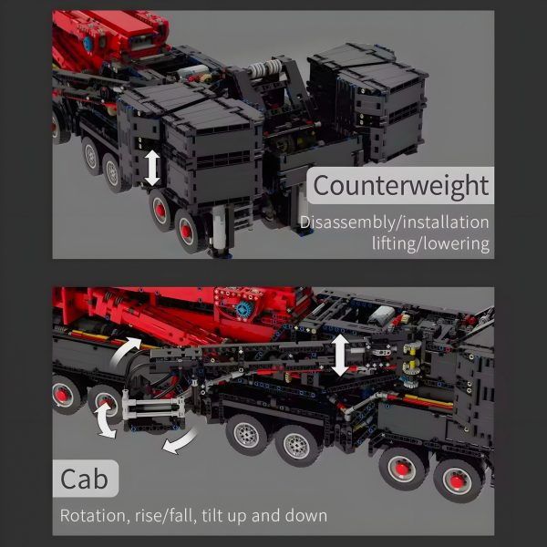 RED EDITION REMOTE CONTROLLED CRANE | 9178PCS - Image 9