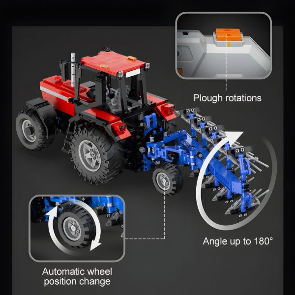 REMOTE CONTROLLED PLOWING TRACTOR | 1676PCS - Image 5
