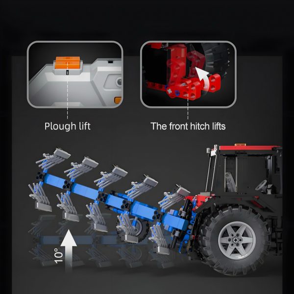 REMOTE CONTROLLED PLOWING TRACTOR | 1676PCS - Image 7