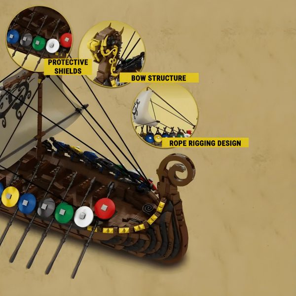 VIKING DRAGON LONGSHIP | 2548PCS - Image 4