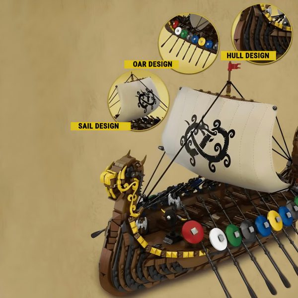 VIKING DRAGON LONGSHIP | 2548PCS - Image 5