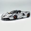 1: 8 LaFerrari C6 Sportcar, Customized Metal Silver, Fully Detailed Simulation, The Ultimate Collectible, None-Remote Controlled (4739Pcs)