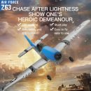 Z63 AIR FORCE 3CH RC Airplane with Gyro, Dual Motors & 2 Batteries for Beginners