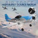 Z63 AIR FORCE 3CH RC Airplane with Gyro, Dual Motors & 2 Batteries for Beginners