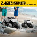 4WD Cybertruck-Inspired RC Truck | Amphibious, 360° Spins, Waterproof