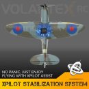 Blue Spitfire RC Airplane for Kids with 4-CH Xpilot Gyro Stabilizer