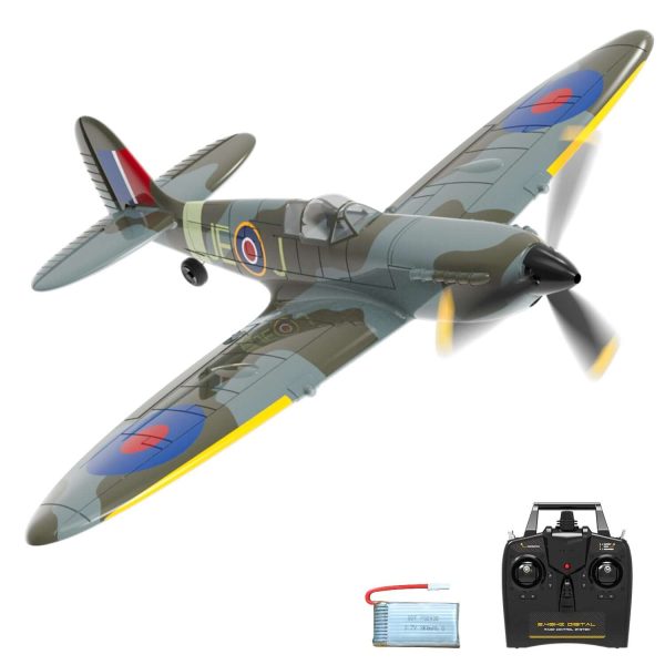 Blue Spitfire RC Airplane for Kids with 4-CH Xpilot Gyro Stabilizer - Image 9