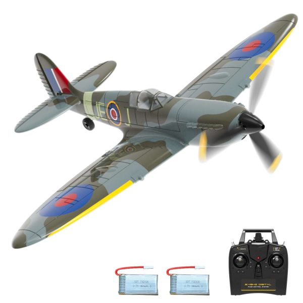 Blue Spitfire RC Airplane for Kids with 4-CH Xpilot Gyro Stabilizer - Image 10