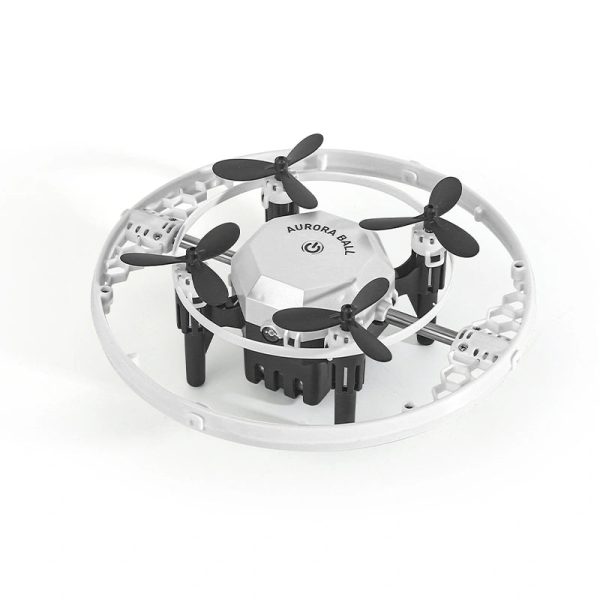 FX-41 Aurora Ball RC Drone with 360° RGB Lights, 3 Speeds & One-Key Stunts
