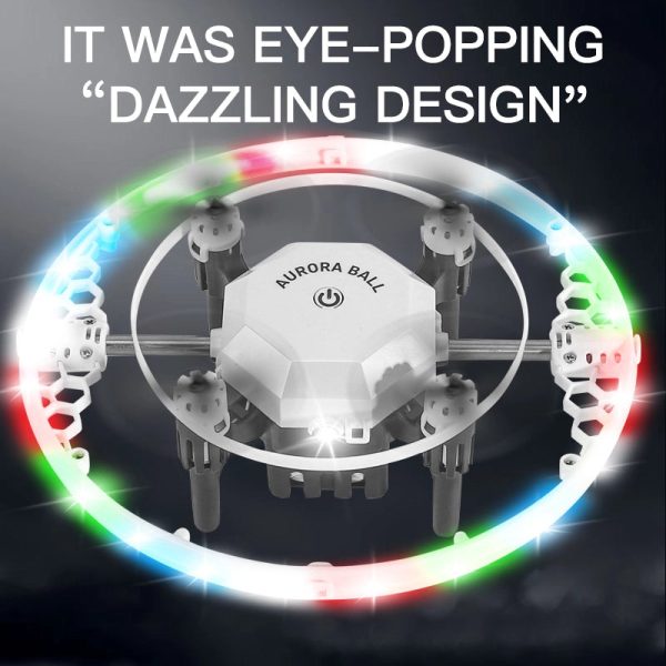 FX-41 Aurora Ball RC Drone with 360° RGB Lights, 3 Speeds & One-Key Stunts - Image 4