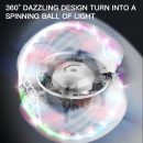 FX-41 Aurora Ball RC Drone with 360° RGB Lights, 3 Speeds & One-Key Stunts