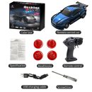 KF20 1:64 4WD Mini RC Drift Car - Desktop Racing, LED Lights, Type-C Charging