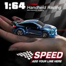 KF20 1:64 4WD Mini RC Drift Car - Desktop Racing, LED Lights, Type-C Charging