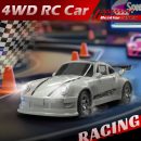 KF20 1:64 4WD Mini RC Drift Car - Desktop Racing, LED Lights, Type-C Charging