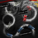 KF20 1:64 4WD Mini RC Drift Car - Desktop Racing, LED Lights, Type-C Charging