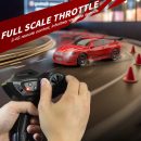 KF20 1:64 4WD Mini RC Drift Car - Desktop Racing, LED Lights, Type-C Charging