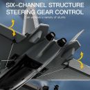 KF700 J-20 4-Channel Brushless Glider RC Plane, 300m Range, Camouflage Gray