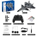 KF700 J-20 4-Channel Brushless Glider RC Plane, 300m Range, Camouflage Gray