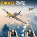 P51D RC Airplane with Mode 1 Transmitter | 4-Channel Brushless & XPilot Stabilizer