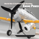 QF012 SBD Dauntless 4CH Brushless RC Warplane with Gyro & One-Key Stunts