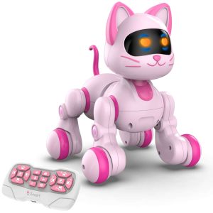 STEMTRON Programmable Robot Cat - Interactive, Remote Control, Music & Dance