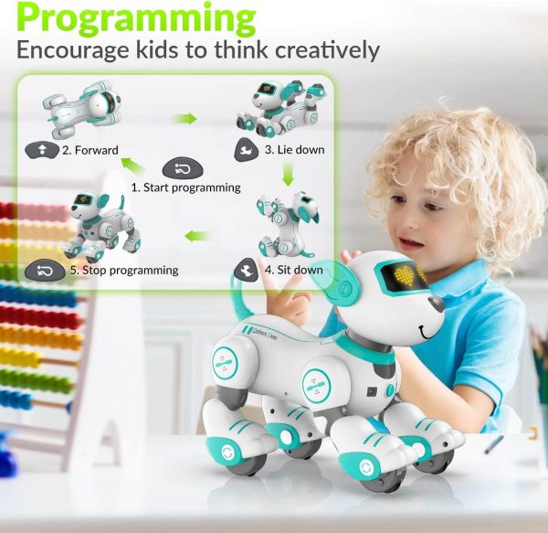 STEMTRON Programmable Robot Dog Toy - Dancing, Remote Control, 3 Colors - Image 3