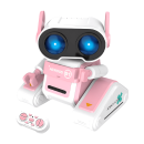 STEMTRON RC Robot Toy - Rechargeable, Auto Demo, Dance, Music, LED Eyes, 3 Colors