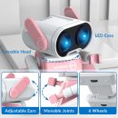 STEMTRON RC Robot Toy - Rechargeable, Auto Demo, Dance, Music, LED Eyes, 3 Colors