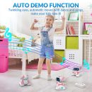 STEMTRON RC Robot Toy - Rechargeable, Auto Demo, Dance, Music, LED Eyes, 3 Colors