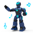 STEMTRON Voice & Gesture Robot for Kids - Programmable, Blue/White, Rechargeable