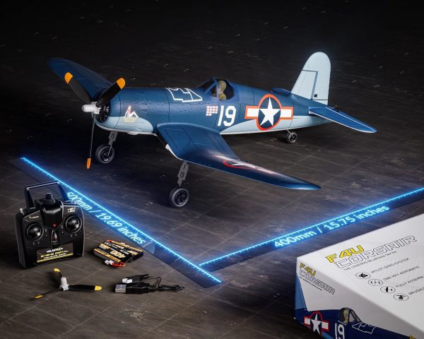 Volantex F4U Corsair 500mm Brushless Warbird RC Plane, RTF, 2S/3S Power Support - Image 7