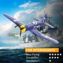 Volantex RC F4U Corsair 3CH RTF EPP Plane w/ Gyro 2.4GHz for Kids & Beginners