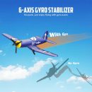 Volantex RC F4U Corsair 3CH RTF EPP Plane w/ Gyro 2.4GHz for Kids & Beginners