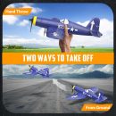 Volantex RC F4U Corsair 3CH RTF EPP Plane w/ Gyro 2.4GHz for Kids & Beginners