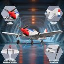 Volantex RC P51D 3CH RTF Airplane with Gyro – Beginner-Friendly RC Plane