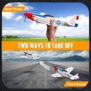 Volantex RC P51D 3CH RTF Airplane with Gyro – Beginner-Friendly RC Plane