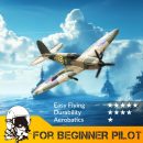 Volantex RC Spitfire 3CH RTF EPP Plane w/ Gyro 2.4Ghz, Perfect for Kids/Beginner