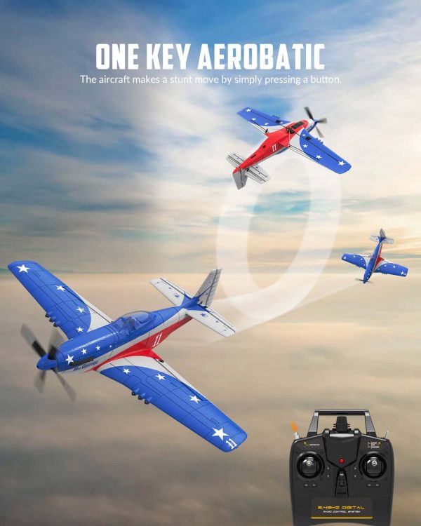 VolantexRC Miss America P-51D Mustang 4CH RC Warbird Airplane w/ XPilot & Gyro - Image 4