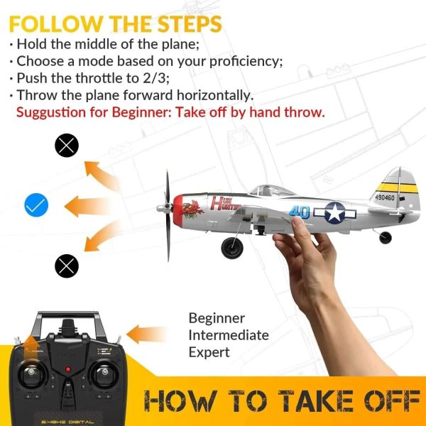 VOLANTEXRC P47 4CH PNP – Without Radio, Battery & Charger Included - Image 3