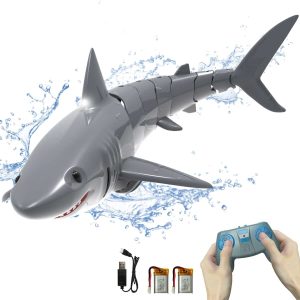 VOLANTEXRC RC Shark Toy 2.4GHz, Remote Control Boat for Kids, Pool & Lake Fun