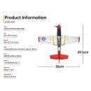 Wltoys XK A280 RC Plane P51D, 3D/6G LED, 2.4GHz, Brushless Motor, 560mm Wing