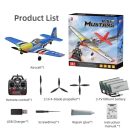 Xiaobaima BM26 P51D Warbird 4CH RC Airplane with Gyro & LED Lights - Red/Blue