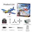 Xiaobaima BM26 P51D Warbird 4CH RC Airplane with Gyro & LED Lights - Red/Blue