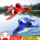 ZY-425 RC Aircraft: Durable All-Terrain Water, Land, Air Plane with LED Lights