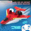 ZY-425 RC Aircraft: Durable All-Terrain Water, Land, Air Plane with LED Lights