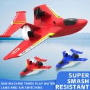 ZY-425 RC Aircraft: Durable All-Terrain Water, Land, Air Plane with LED Lights