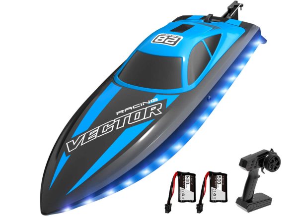 20mph RC Boat with LED Lights for Pools and Lakes - Fast and Fun! - Image 13